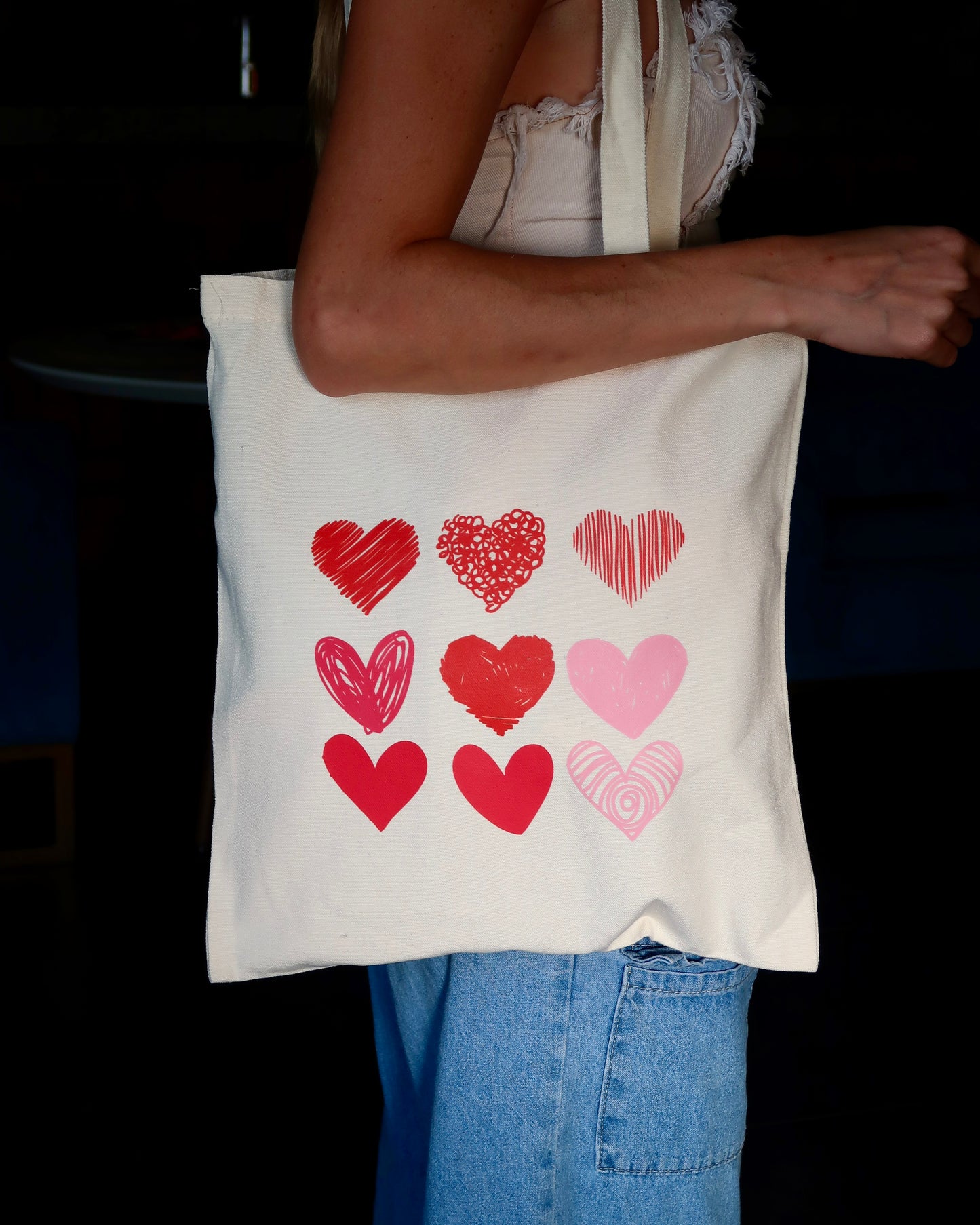 Hearts Tote Bag